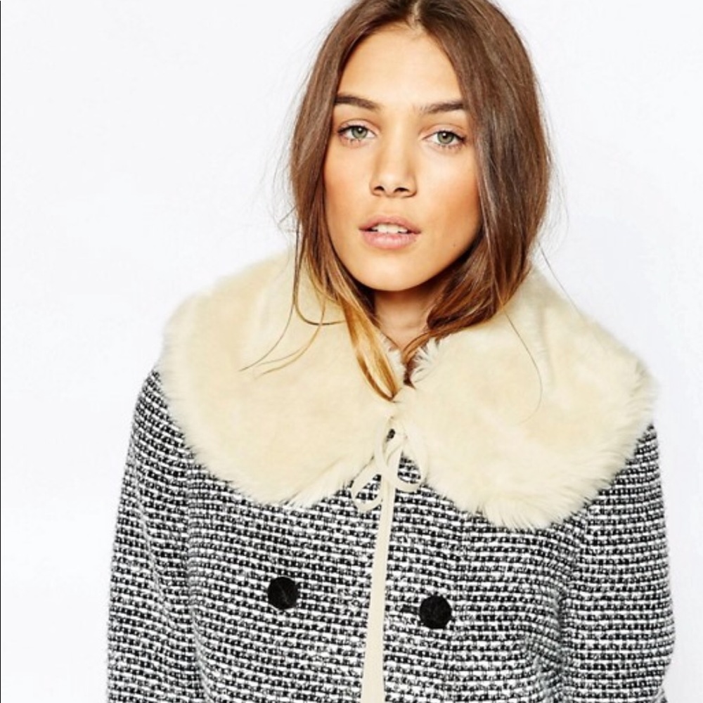 ASOS Faux fur collar